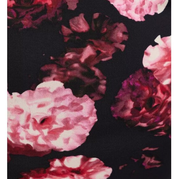 NWT Torrid Multi Floral Maxi Studio Ruched Knit Hi-Low Dress 20 - Picture 8 of 11